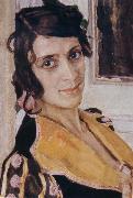 Alexander Yakovlevich GOLOVIN The Spanish woman at Balcony Sweden oil painting artist